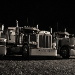 Parked Trucks, Kingston, NY, October 5, 2021