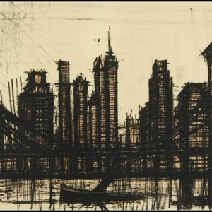 bernard-buffet-manhattan-series_lithograph_c-1960_sold-for-2875-00