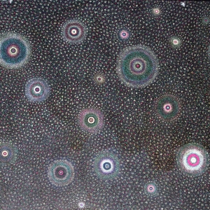 elaine-wesley_oil-on-canvas_micro-symbols-in-the-night_c-1980