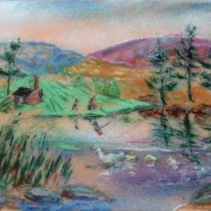 Wilna_Hervey_CatskillView_6x8_Enamel_GELHER004